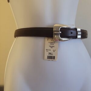 VTG Paul Harris Brown Leather Womens Belt Sz S Rodeo Western New